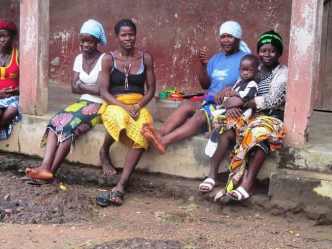 A Family at Robuya village safe with no infection A Family at Robuya village with smiles waiting to be released after completing their 21 days quarantine safe with no infection. Photo credit: Alpha Kamara