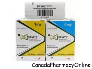 Rexulti Brexpiprazole 1mg Tablet, 30 Tablets, Treatment: Schizophrenia,  Depression