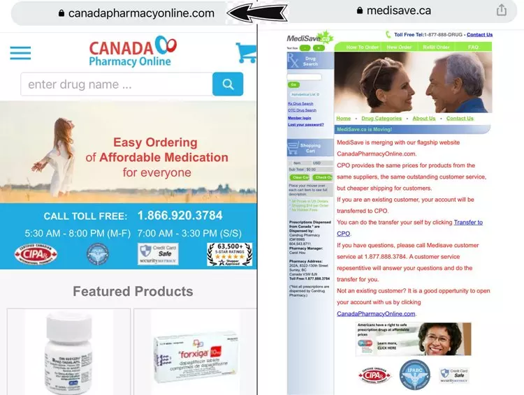 CanadaPharmacyOnline.com Has Merged with MediSave.ca